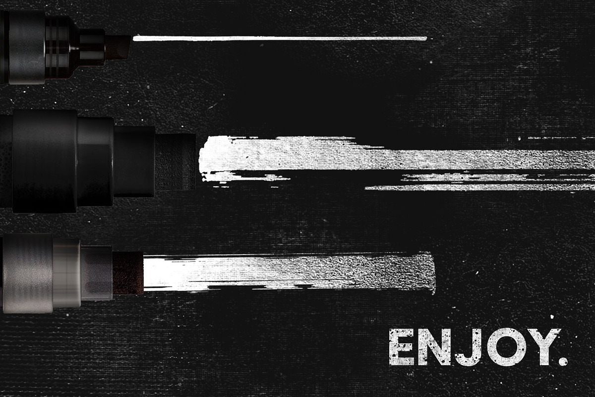 Marker Illustrator Brushes, a Brush Add-On by Leonard Posavec (Photo 4 of 6)