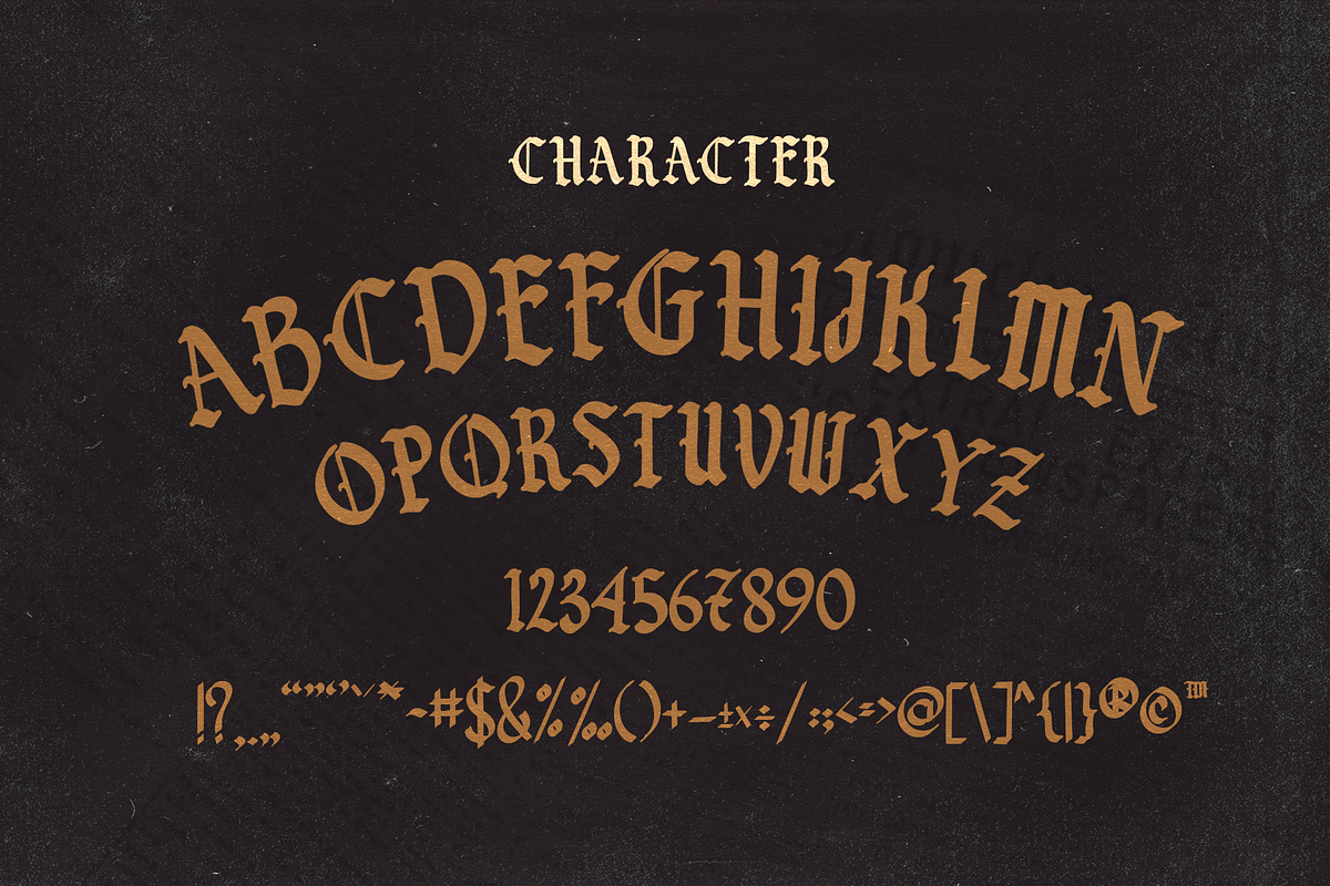 SAINT MERRY Vintage blackletter, a Blackletter Font by dansdesign (Photo 3 of 6)
