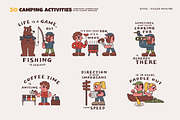 50 Camping Activities, an Illustration by monkik (Thumbnail 3 of 21)