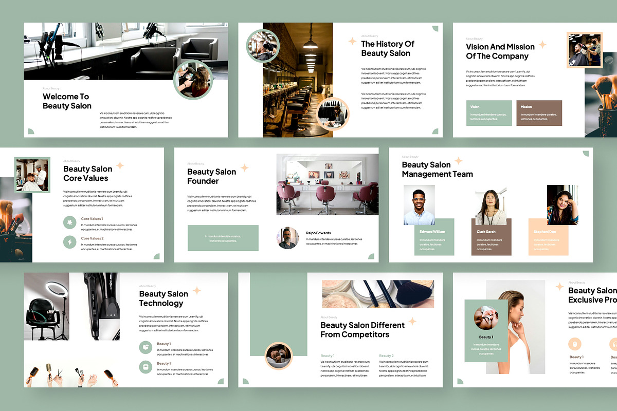 Glamourous - Beauty Google Slide, a Presentation Template by Panen Creative (Photo 3 of 6)