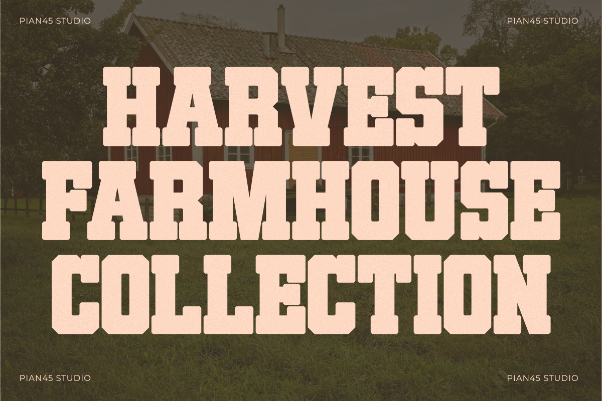 Harvest Varsity - Slab Serif Font, a Slab Serif Font by Pian45 Studio (Photo 2 of 8)