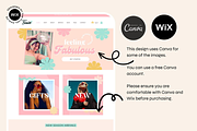Wix Website Template Bright Retro, a Wix Template by The Pixel Palace (Thumbnail 3 of 10)