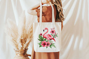 Beautiful Flamingo Clipart, an Illustration by Pixels.Craft (Thumbnail 7 of 7)