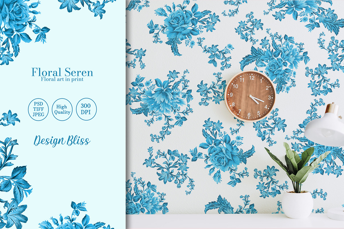 Floral Seren Prints & Patterns, a Pattern Graphic by GND ART STUDIO (Photo 5 of 8)