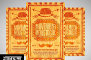 Movember Moustache Flyer, a Flyer Template by XtremeFlyers (Thumbnail 1 of 2)