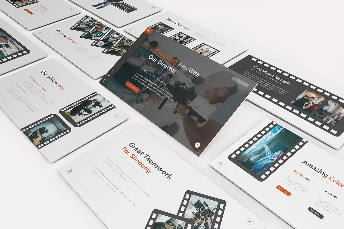 Move Studios Powerpoint Template, a Presentation Template by Formatika Studio (Photo 7 of 10)