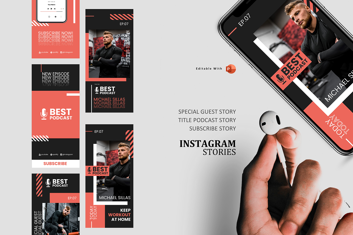 SALE | 12 BUNDLE PODCAST PROMOTION, a Social Media Template by rivatxfz (Photo 11 of 13)