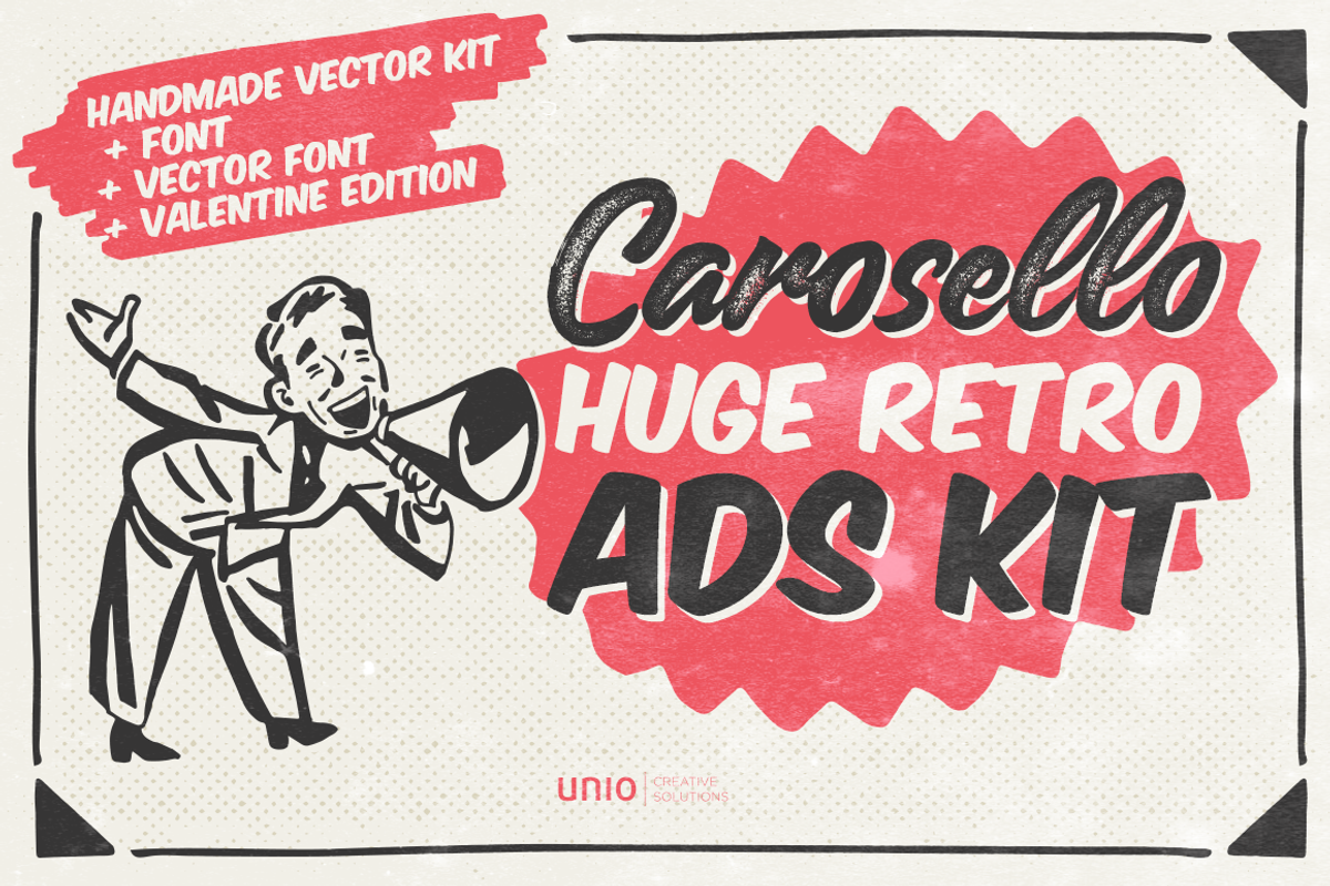 Carosello - Huge Retro Ads Kit, a Texture Illustration by Unio Designs (Photo 1 of 6)