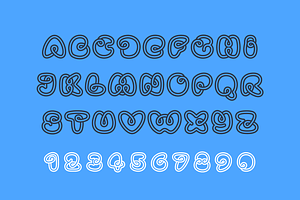 Two Lines Loop Font