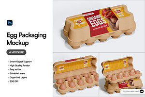 Egg Packaging Mockup, a Packaging Mockup by SLAB! Design