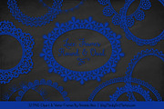 Royal Blue Round Lace Frames, an Illustration by Amanda Ilkov (Thumbnail 2 of 5)