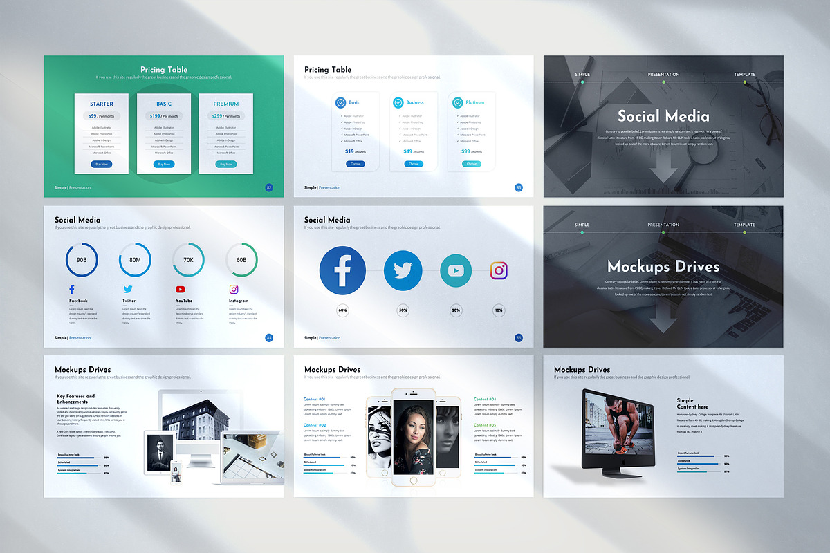 Simple Keynote Template, a Presentation Template by WhiteGraphic (Photo 12 of 16)