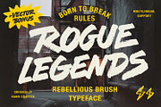 Rogue Legends - Brush Font, a Handwritten Font by Andrey Sharonov (Thumbnail 1 of 21)