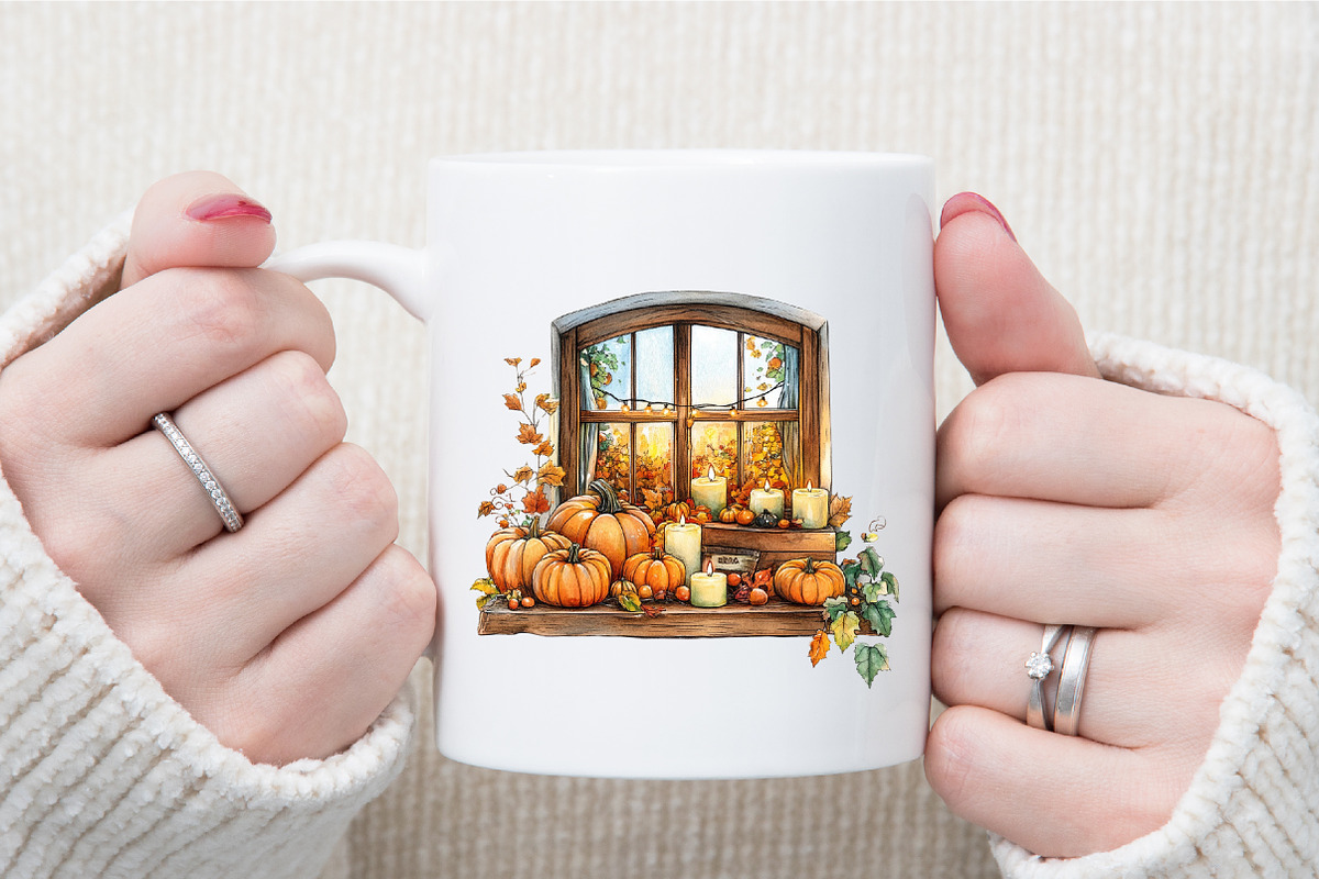Watercolor Pumpkin Clipart. Fall Cli, an Illustration by Sublimation Artist (Photo 5 of 6)