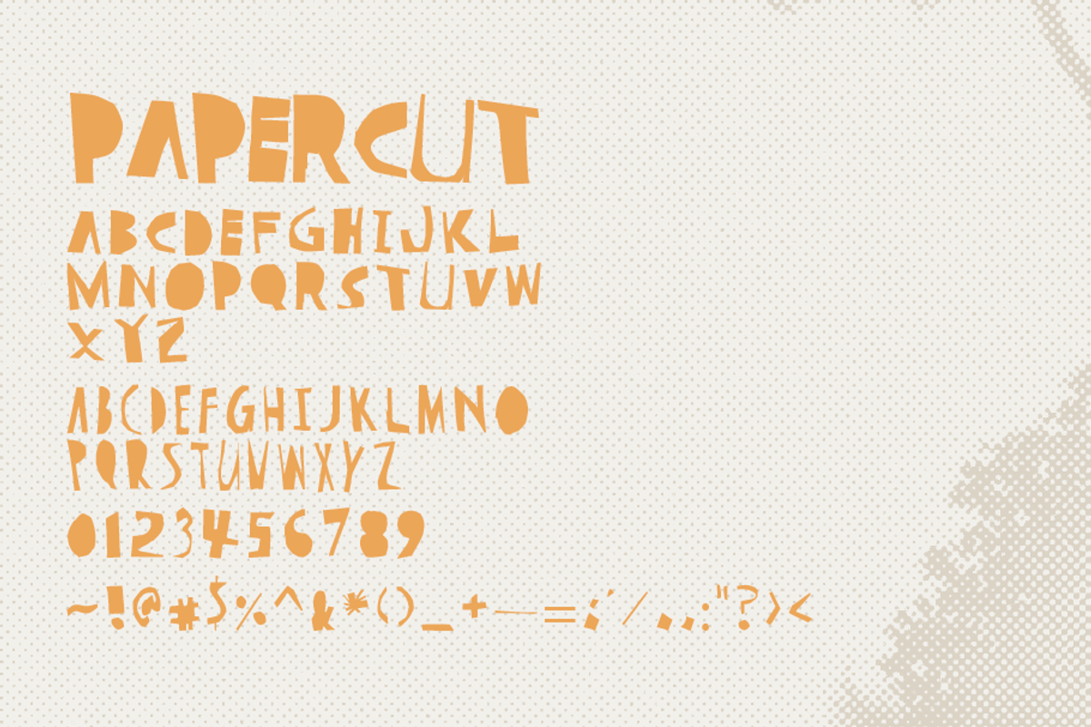 Paper Cut, a Handwritten Font by Nick Simon Art (Photo 2 of 5)