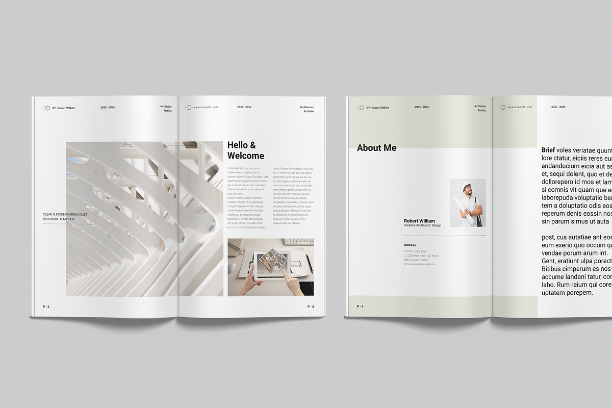 Architecture Portfolio Template, a Brochure Template by NorthPeak (Photo 3 of 16)