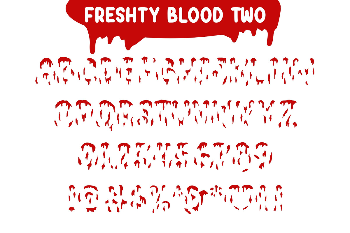 Freshty Blood - Layered Droplet, a Font by Good Java Studio (Photo 7 of 8)