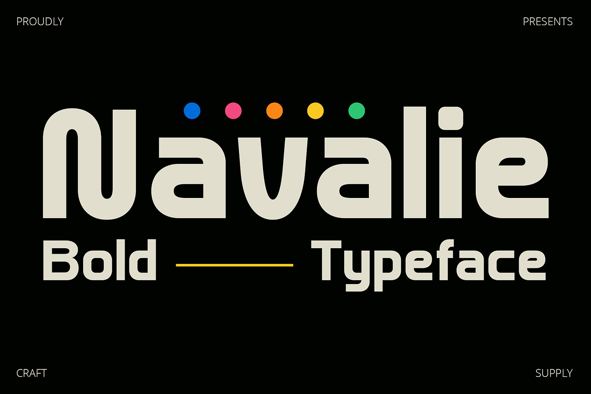 Navalie – Bold Sans Serif, a Sans Serif Font by Craft Supply Co. (Photo 1 of 8)