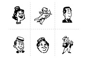 18 Retro Character Illustrations, an Illustration by Dave Ansett (Thumbnail 3 of 7)