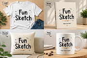 Fun Sketch, a Slab Serif Font by Wow Magic (Thumbnail 2 of 4)