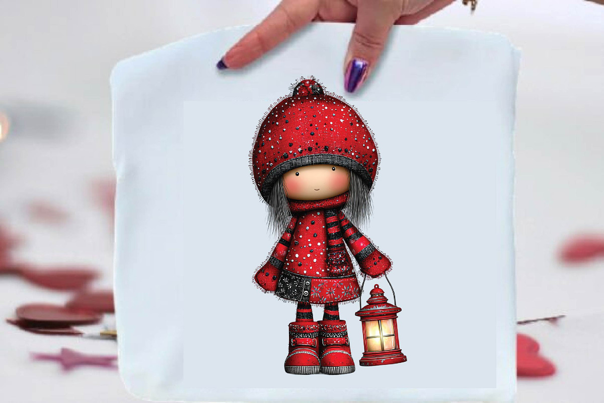 Whimsical Christmas Girl Clipart Bun, a Healthcare Illustration by SVGArt (Photo 3 of 9)