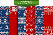 Knitted Christmas Patterns, a Pattern Graphic by JuliaMalinovskaya (Thumbnail 7 of 10)