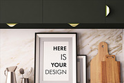 10 Mockups posters in the kitchen, a Print Template by FilL239 (Thumbnail 10 of 11)