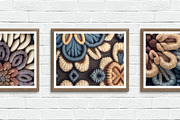 Chunky Wool Boho Flowers Textures, a Texture Graphic by Skritch Studio (Thumbnail 4 of 7)