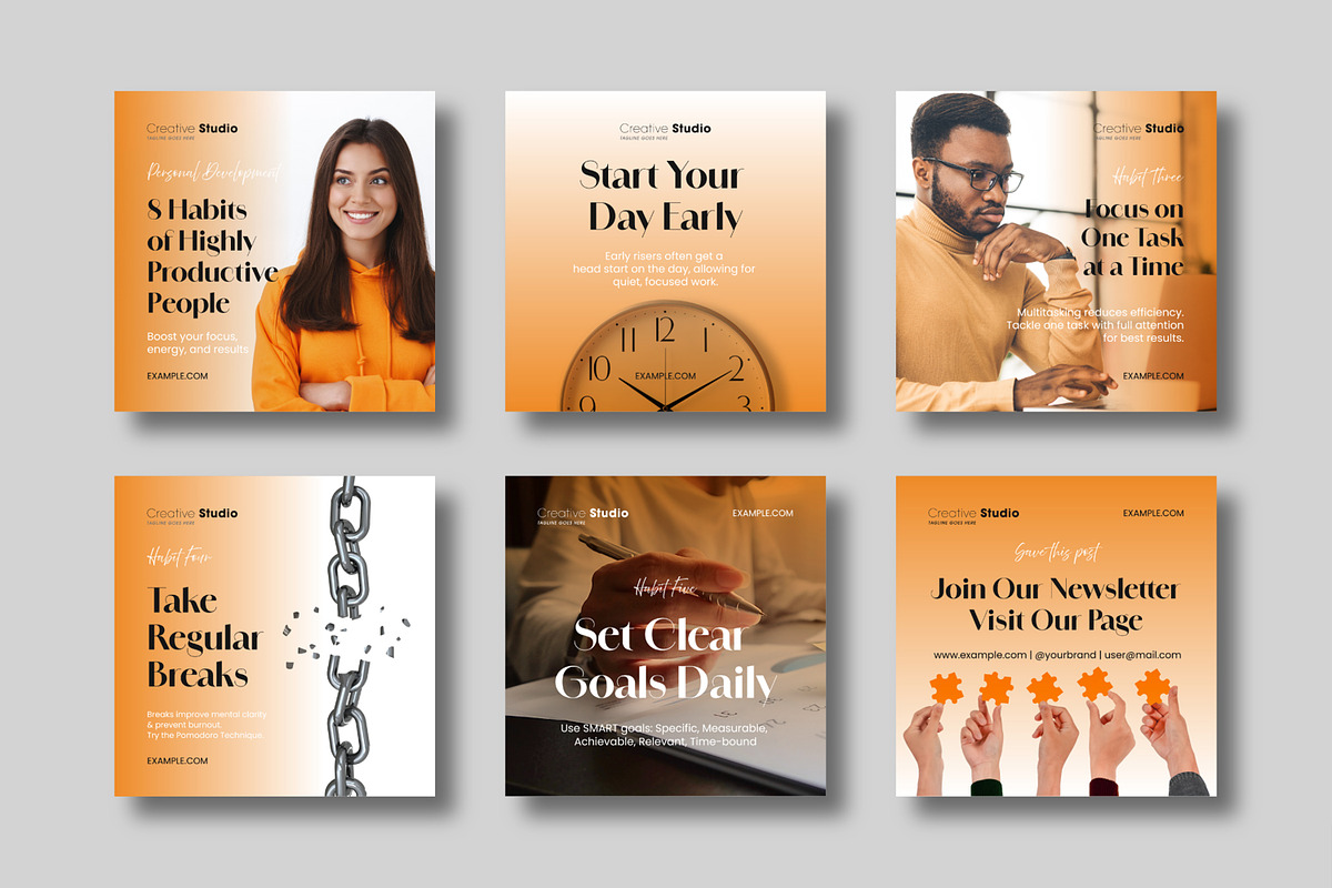 Social Media Post Template Kit