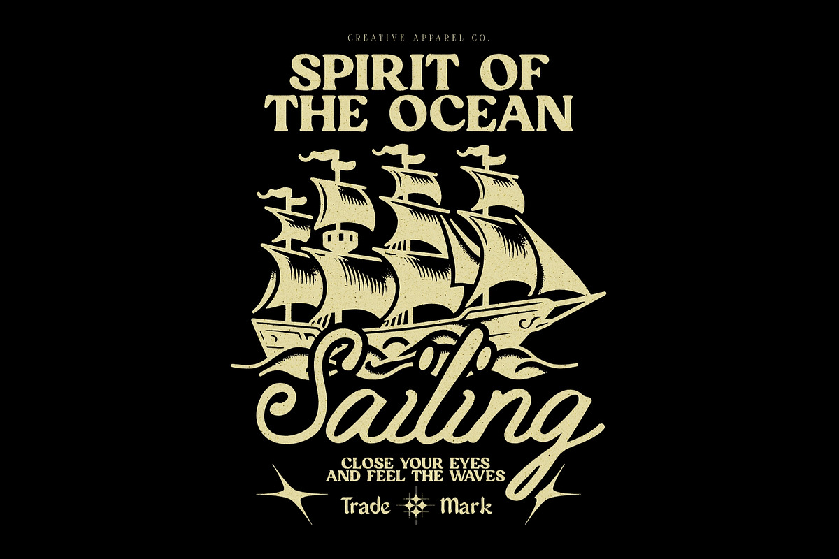 Nautical Font Bundle - 146 Fonts!, a Serif Font by HipFonts (Photo 4 of 9)