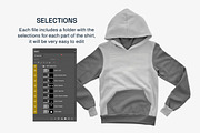 Bella Canvas Youth Pullover Mockups, a Shirt Mockup by GraphicHero (Thumbnail 6 of 9)