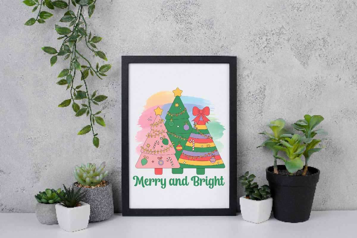 Brushstroke Christmas Tree PNG Merry, an Illustration by Daily.Designs (Photo 5 of 5)