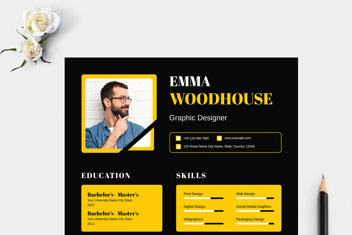 Resume Template Design, a Resume Template by MightyDesign (Photo 4 of 8)