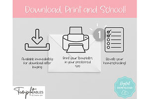 Homeschool Planner Printable - 50 Pg