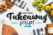 Takeaway -50% off!, a Script Font by Fenotype (Thumbnail 1 of 14)