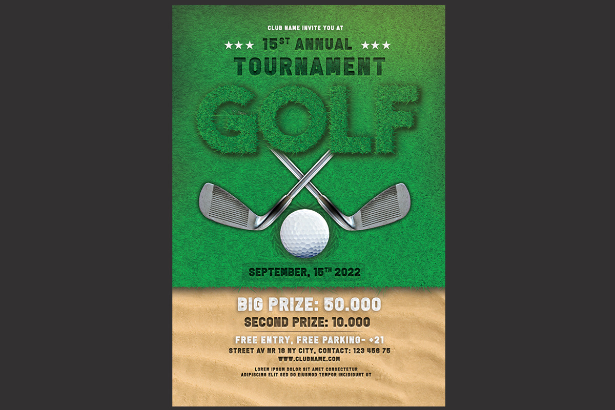 Golf Flyer, a Flyer Template by DSGraphicDesign
