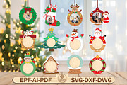 Christmas Ornament svg, a Pattern Graphic by Lasercutiny (Thumbnail 1 of 2)