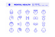 Mental Health Icon Set, an Outline Icon by Pathlord (Thumbnail 2 of 6)