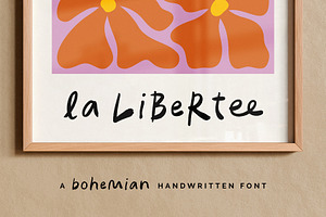 La Libertee handwritten font