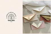 Line floral logo kit. Organic labels, a Branding & Logo Template by Kate Macate (Thumbnail 12 of 13)