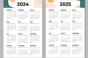 Wall Calendar 2024 to 2027 Template, a Stationery Template by MightyDesign (Thumbnail 3 of 7)