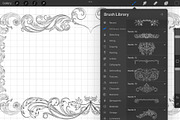 Procreate Vintage Baroque Borders, a Brush Add-On by AW Studios (Thumbnail 9 of 9)