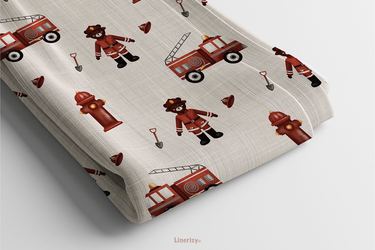 Fire station- children collection, an Animal Illustration by Linerisyart (Photo 7 of 15)