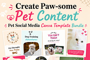 Pet Social Media Canva Templates, a Social Media Template by Local Marketing Templates (Thumbnail 6 of 8)