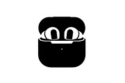 50 Wireless Earbuds Silhouette Icon, an Illustration by abu67222 (Thumbnail 17 of 51)