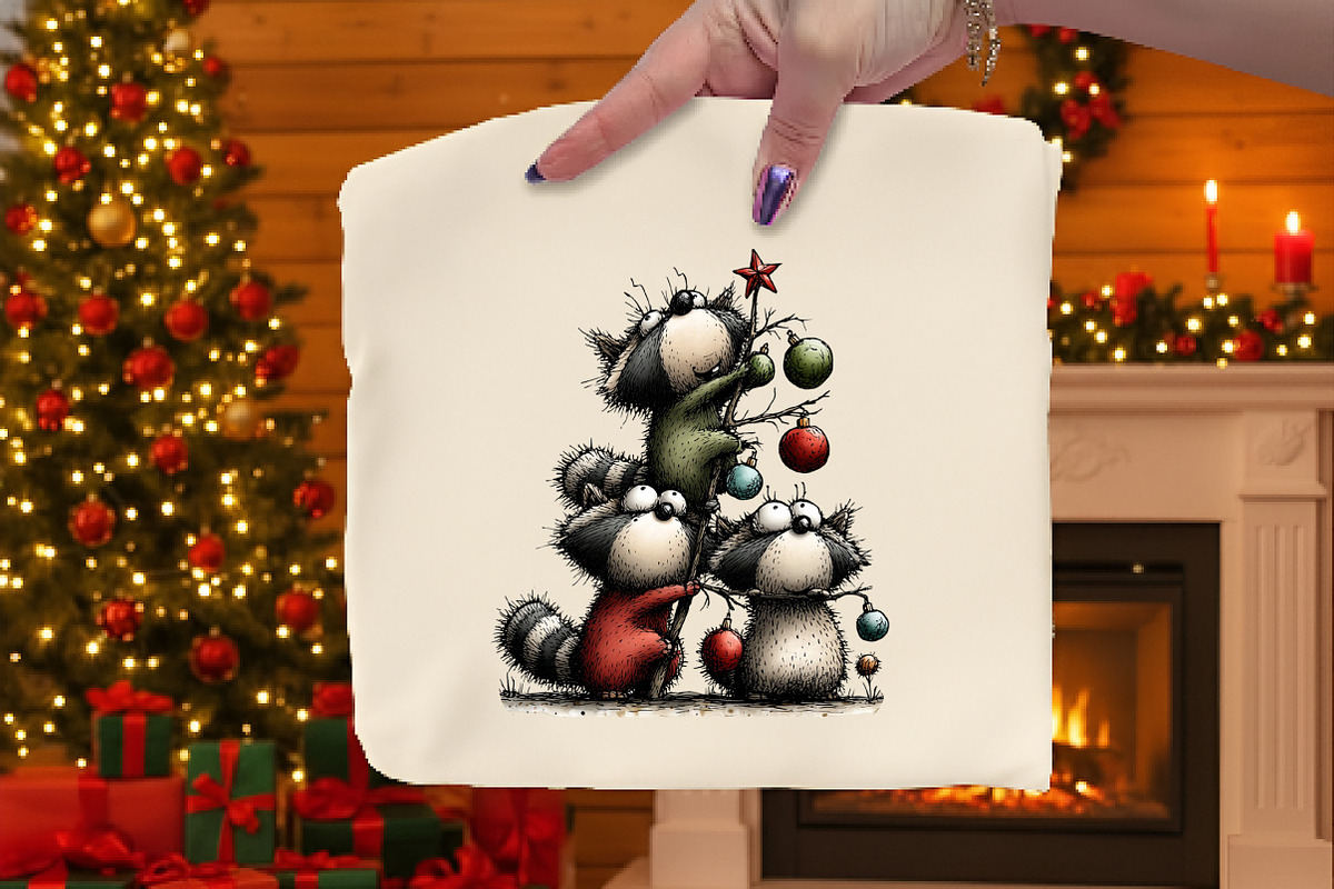 Whimsical Christmas Animals Clipart, an Illustration by Dream Creation (Photo 7 of 8)