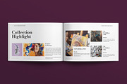 Art Gallery Exhibition Catalog, a Brochure Template by E-Type (Thumbnail 4 of 8)