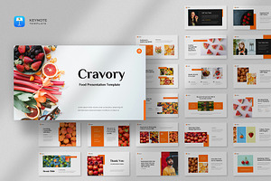 Food & Restaurant Keynote Template, a Presentation Template by fluffstudio