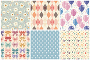 Pastel Gift & Deco Seamless Patterns, an Illustration by DreamArtGraphic (Thumbnail 2 of 5)