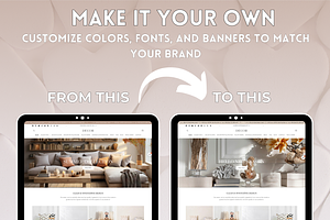 Brown Clean Home Decor Shopify Theme